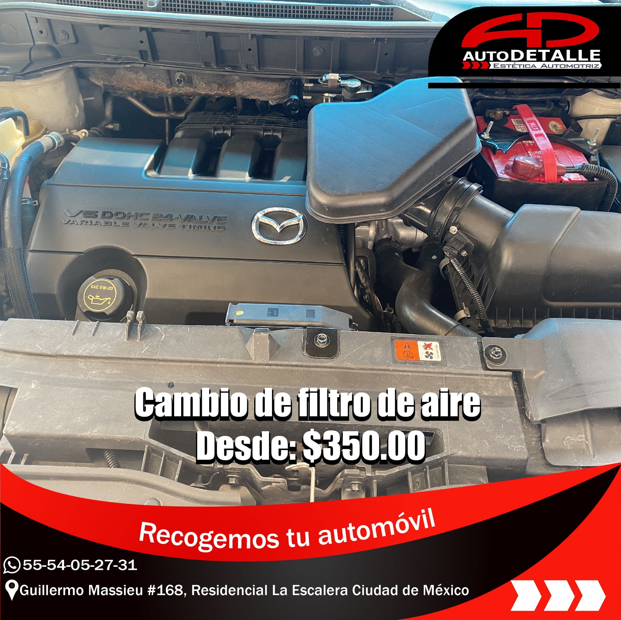 Cambio de filtro de aire